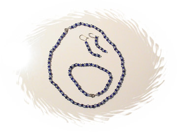 Set blau/transp.