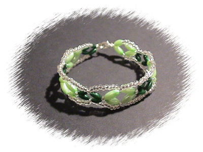 Perlen-Armband (grün)