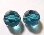 Round, 4mm, Blue Zircon, 10 Stk