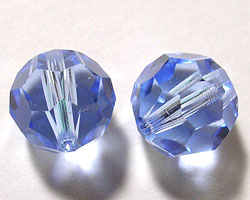 Round, 4mm, Light Sapphire, 10 Stk