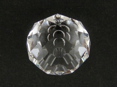 5040 Faceted Briolette, 6mm, Crystal, 1 Stk