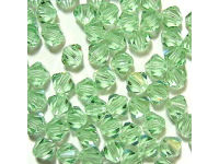 Bicone, 4mm, Chrysolite, 50 Stk