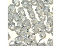 Bicone, 10mm, Crystal, 1 Stk