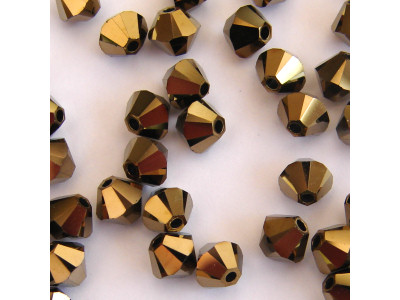 5328 XILION, 6mm, Crystal Dorado 2x, 10 Stk