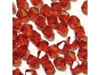Bicone, 5mm, Indian Red, 10 Stk