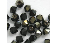 Bicone, 6mm, Jet Nut, 10 Stk