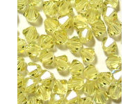 Bicone, 6mm, Jonquil, 10 Stk