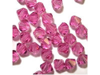 Bicone, 3mm, Rose, 50 Stk