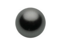 Pearl, 4mm, Dark Grey, 10 Stk