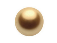 Pearl, 12mm, Gold, 1 Stk