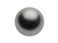 Pearl, 6mm, Light Grey, 10 Stk