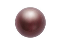 Pearl, 6mm, Maroon, 10 Stk