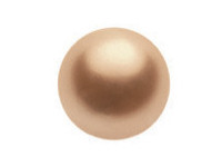 Pearl, 6mm, Peach, 10 Stk