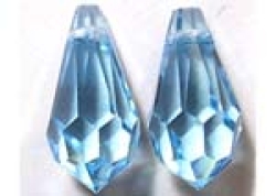 Teardrop, Aquamarine, 11x5.5 mm