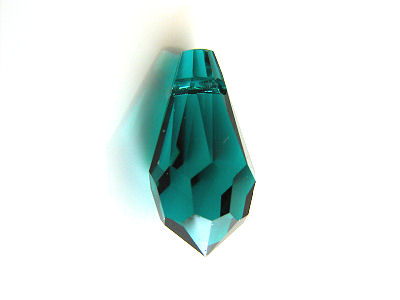 Teardrop, Emerald, 13x6.5 mm