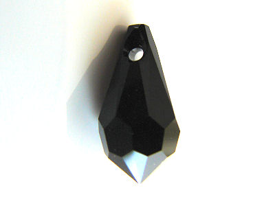 Teardrop, Jet, 13x6.5 mm
