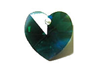 Heart, 18mm, Emerald AB, 1 Stk
