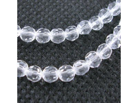 Glasschliffperlen Clear, 4mm, 100 Stk