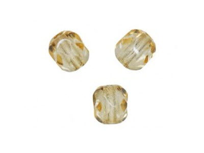 Glasschliffperlen Crystal Golden Shadow, 4mm, 100 Stk