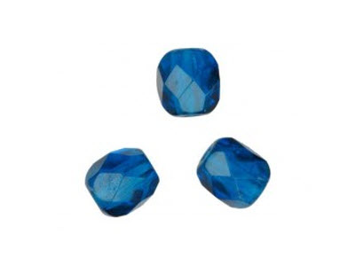 Glasschliffperlen Indicolite, 4mm, 100 Stk