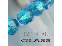 Glasschliffperlen Sky-Blue, 6mm, 100 Stk