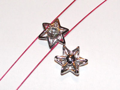 Schmuckteil "Stern" mit Strass-Stein