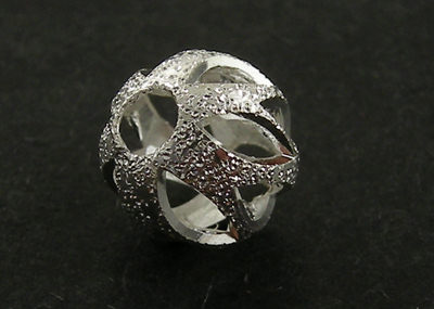 Metallperle Stardust "Grace", 5 Stk
