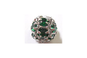 Strass-Kugel Emerald, 7mm