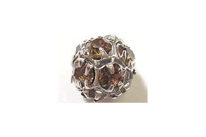 Strass-Kugel Light Col. Topaz, 7mm