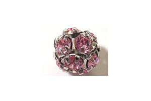 Strass-Kugel Light Rose, 7mm