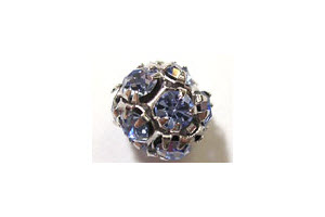 Strass-Kugel Light Sapphire, 7mm