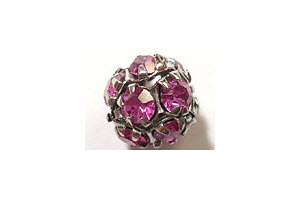 Strass-Kugel Rose, 7mm