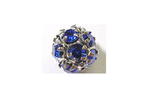 Strass-Kugel Sapphire, 7mm