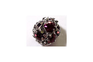Strass-Kugel Siam, 7mm