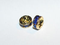Strassrondell, sapphire, 6mm (Aktion)