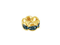 Strassrondell, indicolite, 6mm (Aktion)