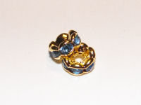 Strassrondell, light sapphire, 6mm (Aktion)