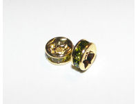 Strassrondell, olivine, 6mm (Aktion)