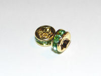 Strassrondell, peridot, 6mm (Aktion)